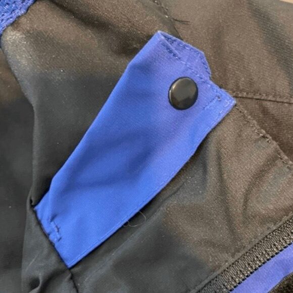 Cutter & Buck Windbreaker Utility Jacket Black Blue Vented Logo Full Zip Front - Picture 4 of 12